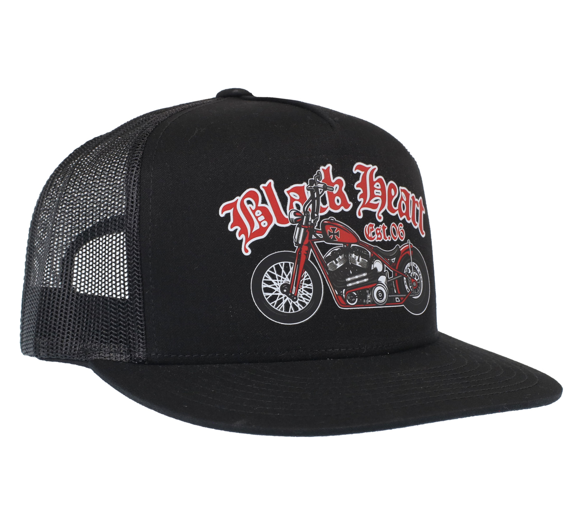 Keps BLACK HEART - RED CHOPPER