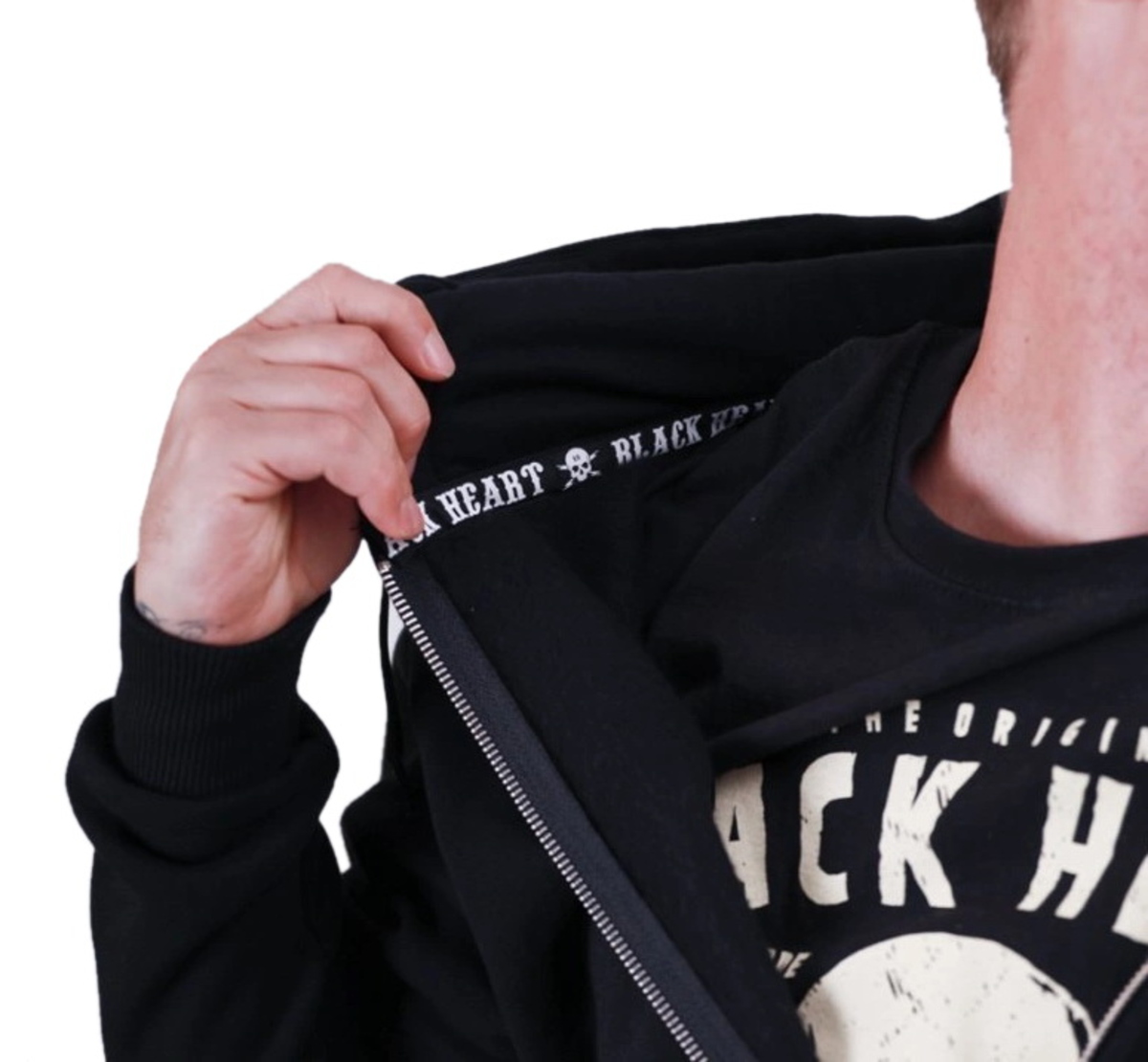 Herrtröja BLACK HEART - BEER BIKER - SVART XXL