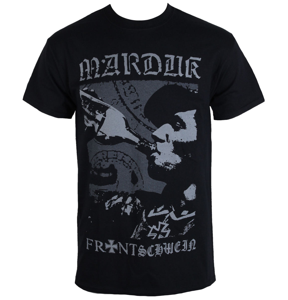 T-shirt Metall För Män Marduk - FRONTSCHWEIN FLASKA - RAZAMATAZ S