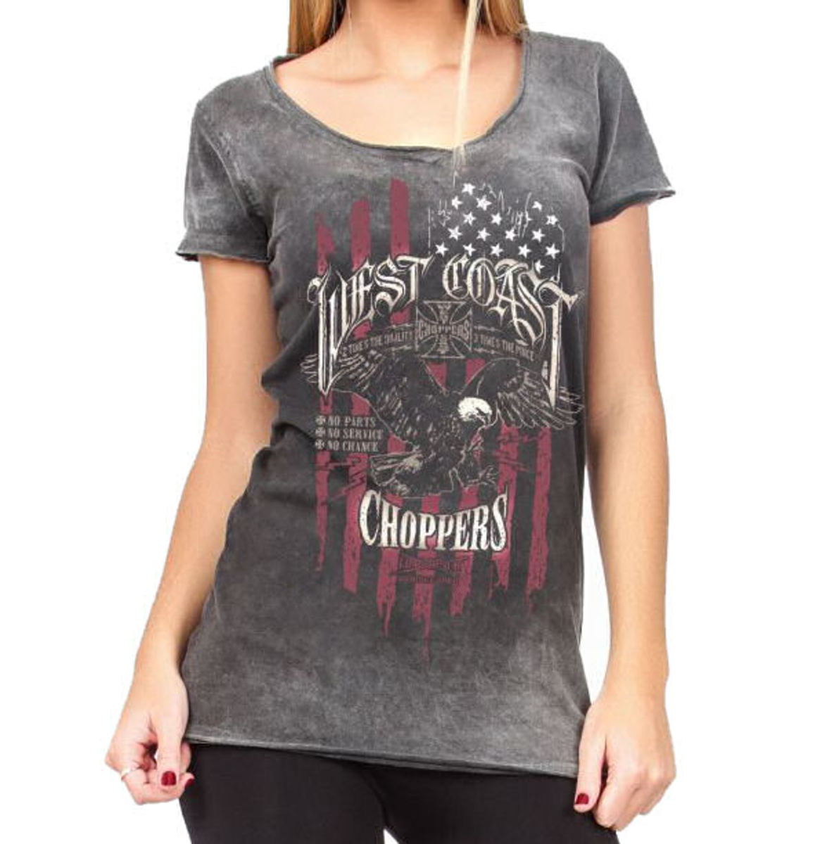 T-shirt Dam - EAGLE - West Coast Choppers XL